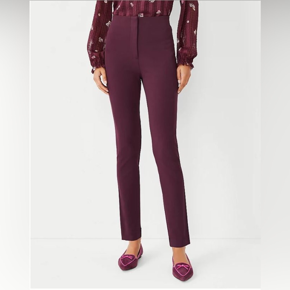 Ann Taylor, The Audrey Pants in Plum Rose